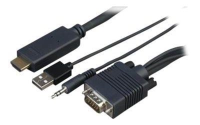 Sony CAB-VGAHDMI1 – HDMI cable – HDMI / VGA / audio / USB – 1 m