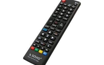 Savio RC-05 Universal fjernbetjening til LG TV – sort