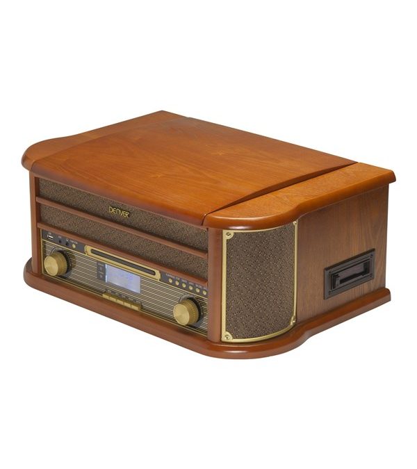 DENVER MRD-51 – Retro music system – LP – CD – FM – DAB – Wood