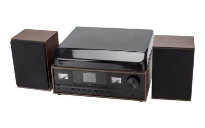 DENVER MRD-52 – Retro music system – LP – CD – FM – DAB – Bluetooth – Dark Wood