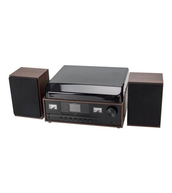 DENVER MRD-52 – Retro music system – LP – CD – FM – DAB – Bluetooth – Dark Wood