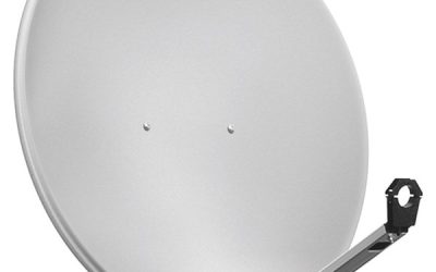 Pro 80 cm aluminium satellite dish light gray – for i