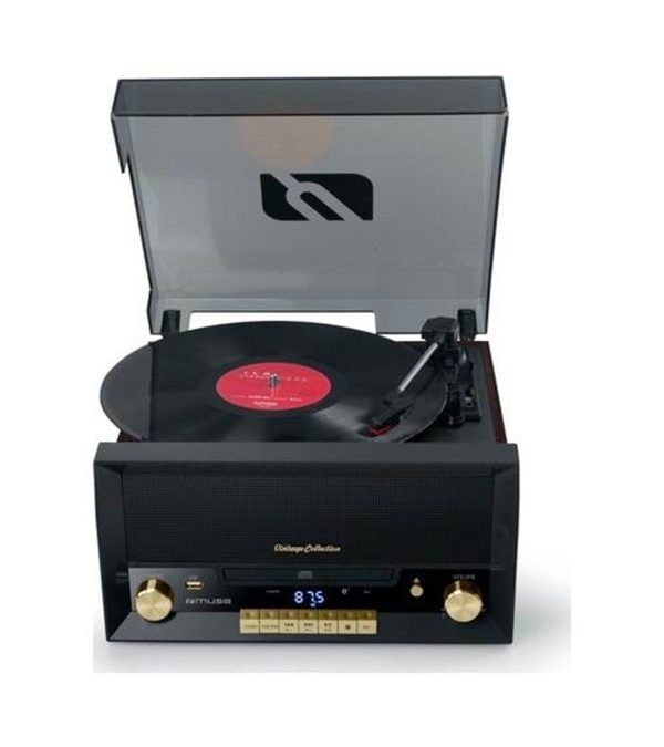 Muse MT-112 W Turntable Micro system FM BT CD USB Retro – Pladespiller