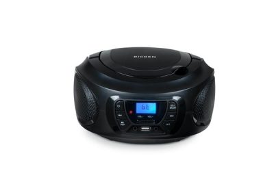 BigBen Interactive Portable CD Player/USB/MP3/FM/BT – Black