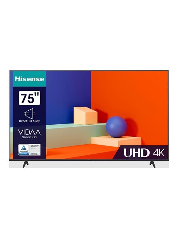 ⇒ Hisense 75 Fladskærms Tv 75a6k A6k Series 75 Led Backlit Lcd Tv