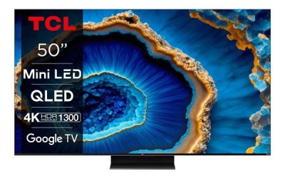 TCL 50″ Fladskærms TV 50C805 C80 Series – 50″ LED-backlit LCD TV – QLED – 4K LED 4K